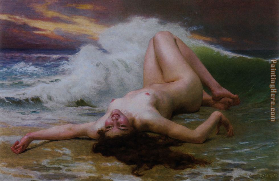 The Wave painting - Guillaume Seignac The Wave art painting